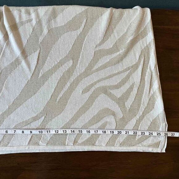 CHICO’S Sweater Chunky knit Sparkly Striped Top long sleeve size 3 - Picture 12 of 14